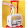 thumbnail image 3 of Nueva bolsa de maquillaje portátil de gran capacidad bolsa de tocador de almacenamiento de viaje portátil impermeable bolsa de almacenamiento de cosméticos transparente, 3 of 4