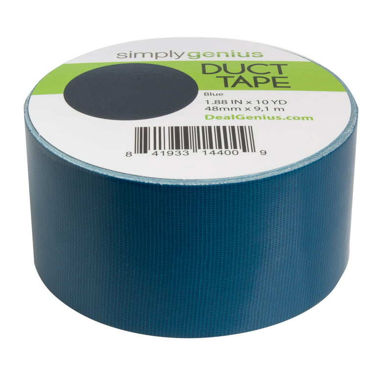 Simply Genius Craft Duct Tape Roll with Colors and Patterns, Solid Blue 