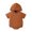 HB117 Brown, variant on Curuila Newborn Boys Girls Romper Solid Color Short Sleeve Hooded Soft Jumpsuit Summer Outfit Blue Size 0-3 Months