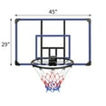 thumbnail image 5 of Outdoor Basketball Hoops Wall-mounted basketball hoop, 45 x 29 inches shatterproof back, folding hoop, durable hoop and all-weather mesh for indoor and outdoor use,Indoor Basketball Hoops, 5 of 9