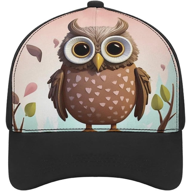 Owl Lover Baseball Cap Classic Golf Cap Soft Dad Hat Multicolor Adjustable Low Profile Hat Unisex