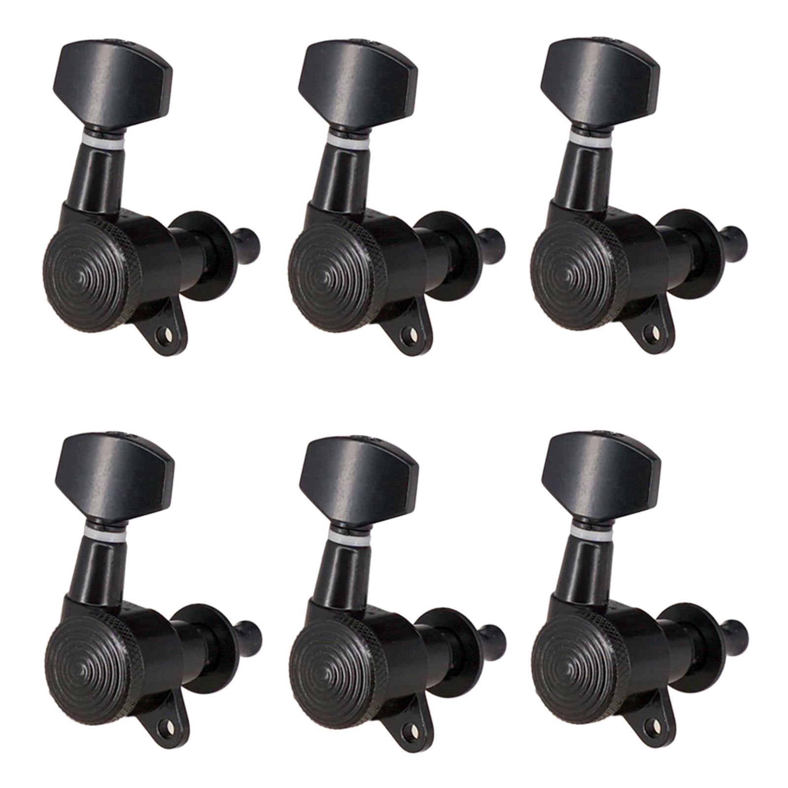 LeeQinersw Guitar String Locking Tuners Tuning Pegs Guitar Black 6R Machine Heads Acoustic Electric Guitar Parts Accessories