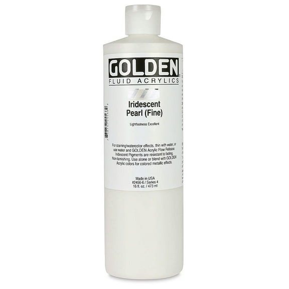 Golden Fluid Acrylics - Iridescent Pearl (Fine), 16 oz