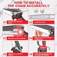 thumbnail image 3 of Mini Chainsaw Cordless, 6 Inch Portable Small Handheld Electric Chainsaw cordless Battery Powered for Household, Garden, Yard, Tree Trimming Wood Cutting, Christmas Gifts for Men Dad Husband Women, 3 of 7