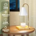 thumbnail image 2 of Focielo Lampe Chauffe-Bougie avec Minuterie (Blanc), 2 of 7