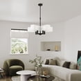 thumbnail image 4 of 42675-04 Livex Lighting Rubix - 5 Light Chandelier In Contemporary Style-20.75 Inches Tall and 26 Inches Wide-Black Finish, 4 of 13