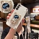 thumbnail image 3 of Crossbody Lanyard Quicksand space bear Plating Case for Samsung Galaxy S23 S22 S21 S20 Ultra FE S10 S9 S8 Plus 5G Cover, 3 of 5