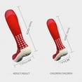 thumbnail image 4 of Calcetines altos de fútbol para hombre, de plástico, antideslizantes, de color sólido, para deportes de ocio, calcetines antifricción y transpirables, 4 of 5