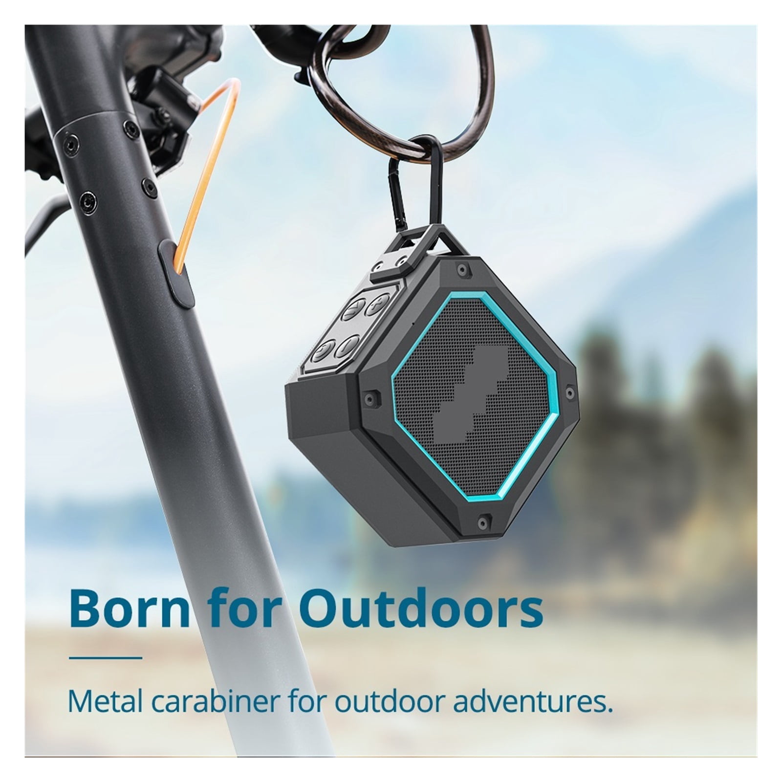 2 Speaker Portable Speaker With 5.3, True Wireless Stereo, Dual EQ Modes, IPX7 Waterproof, For Shower ,Powerful Voice Amplifier