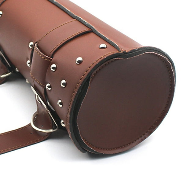 Bolsa de Cuero Almacenamiento de Herramienta de Moto Maleta de