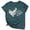 Z2Dark Green, variant on Womens Graphic Tee Short Sleeve Crewneck Tops Summer Alzheimer's Awareness T Shirts Casual Heart Memory Support Shirts