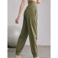 thumbnail image 5 of Biezeib Women Spring Autumn Baggy Pants Solid Color Elastic Waist Sweatpants Jogger Pants, 5 of 6