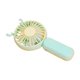 thumbnail image 1 of Mini ventilador de mano portátil de bolsillo, recargable, regalo para escritorio de mujer. Verde, 1 of 9