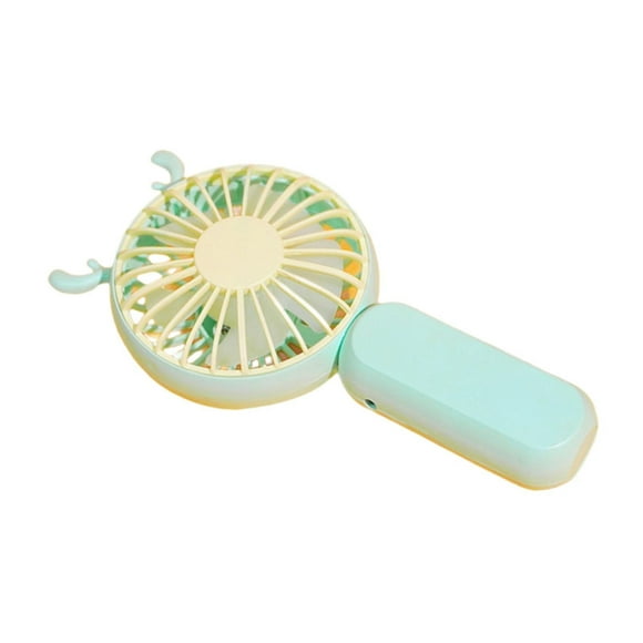 Mini Ventilador Eléctrico De Mano, Ventilador De Refrigeración De Aire Portátil Para El Hogar De Verano, Verde