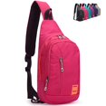 thumbnail image 1 of Peicees Mochila pequeña con bandolera, impermeable, unisex, bandolera en el pecho, 1 of 5
