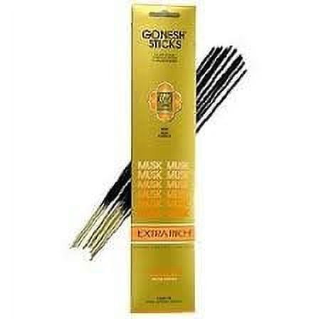 Gonesh Incense Sticks Extra Rich Collection: Musk 12 Pack (20 Sticks/Pack)