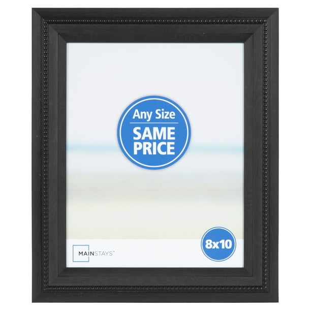 Mainstays 8x10 Beaded Decorative Tabletop Picture Frame, Black