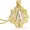 Letter A, variant on Initial Necklace for Women, 14K Gold Plated A-Z Letter Necklace with Flower Pendant Adjustable Chain Handmade Personalized Jewelry Gift