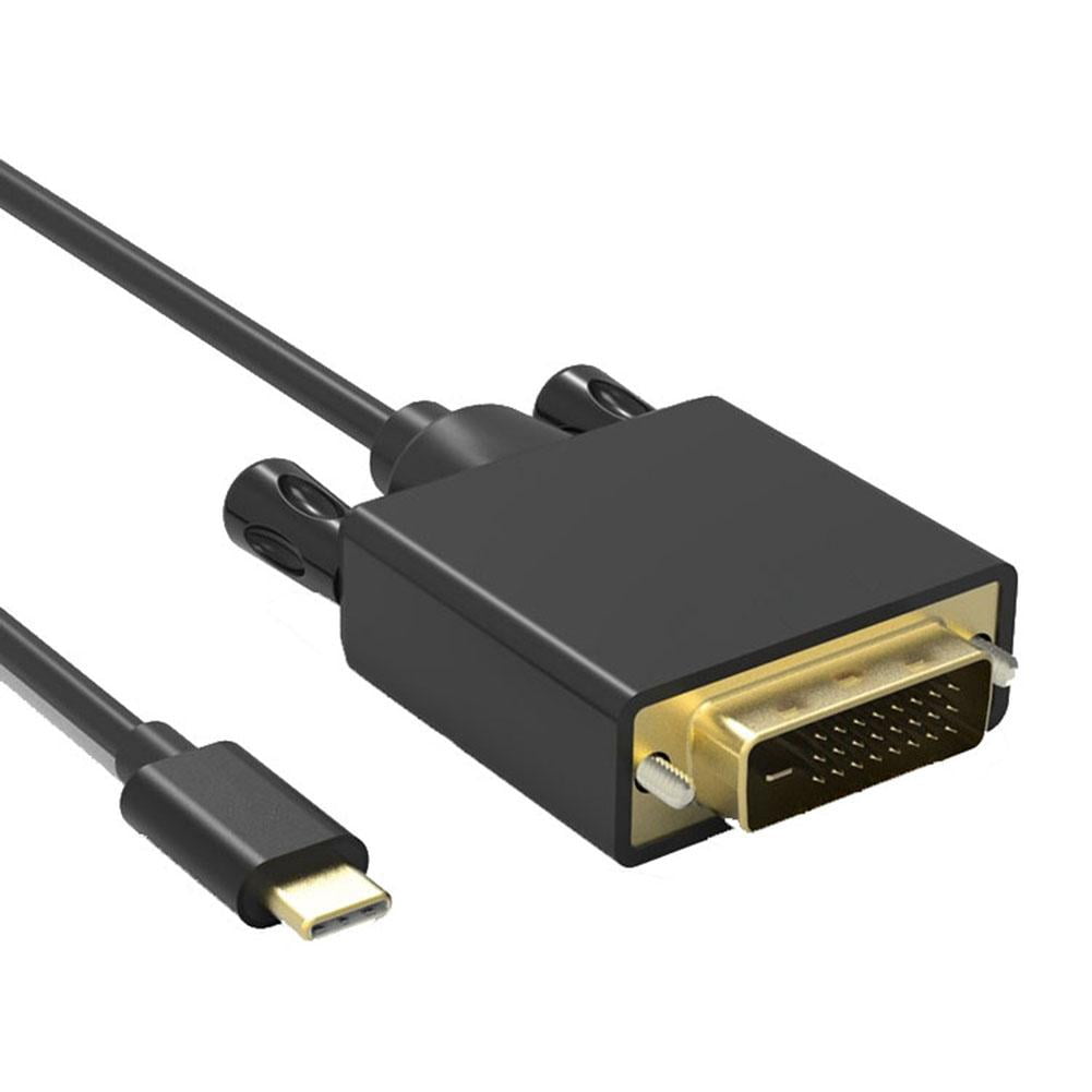 Adapter Cable USB C to DVI Cable Type C to DVI D 24+1 Video 1080P 1.8M
