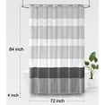 thumbnail image 6 of Boho Sage Green Shower Curtain for Bathroom Stripe Tassel Shower Curtain 72 X 72 Inches Farmhouse Cotton, 6 of 6