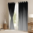 thumbnail image 3 of jejeloiu Minimalist Geometric Lines Blackout Curtains Set of 2 (52x84 Each),Gray Stripes Window Curtains For Kids, 3 of 6