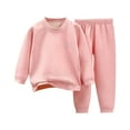 thumbnail image 2 of piuwrlz Long Tops Sleeved and Pants Activewear Set Little Girls Sweatsuits 276pcs Sets Round Neck Shirt Casual Set Pink Size 10 Years, 2 of 9