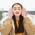 thumbnail image 3 of 3 Count Earmuffs Gifts for Girls Winter Cover Cuff Warm Plush Cute Pink Women's and, 3 of 6
