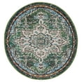 thumbnail image 3 of SAFAVIEH Madison Dalia Oriental Area Rug, Green/Turquoise, 4' x 4' Round, 3 of 12