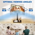 thumbnail image 5 of RTVR Swivel Floor TV Mount Stand for 32 to 75 inch Flat Screens up to 110 lbs,  Modern Adjustable TV Stand Pole, Max VESA 400x400mm, 5 of 11