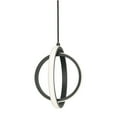 thumbnail image 3 of AFX Lock 9" LED Pendant Light - 9"Dia x 9"H Satin Brass, 3 of 3