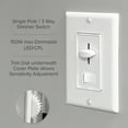 Maxxima 3Way/Single Pole, 600W LED Compatible Dimmer Switch with Wall Plate