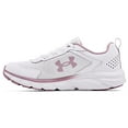 thumbnail image 1 of Under Armour Chaussures de Course Charged Assert 9 pour Femmes, Blanc (101)/Mauve Rose, 7.5 Grand, 1 of 5