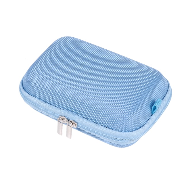Mobile Power Headset Box Mp3 Charger Data Cable Headphone Cable Hard Disk Storage Box Anti-pressure Package(Blue)