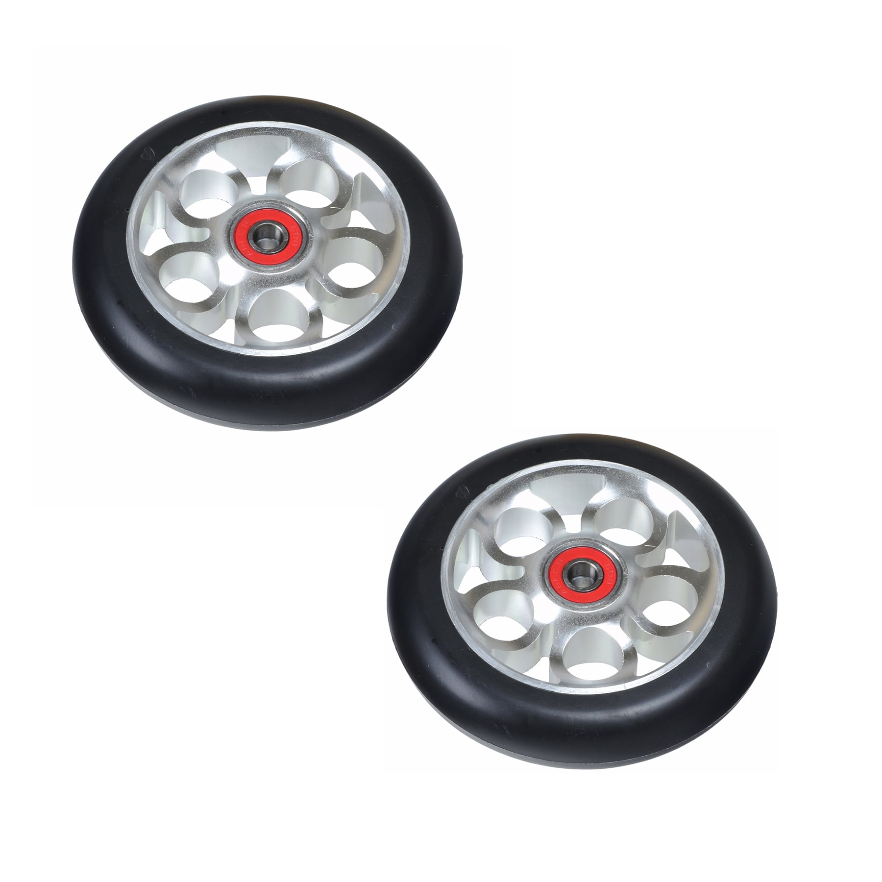 Here is The White/Grey Model from The Size is 100mm with a Durometer of 90a Bearings are Included. Kick Push This Listing is for a Set of Two Razor Scooter Wheels