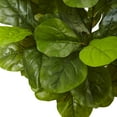 thumbnail image 2 of Nearly Natural 4.5' Fiddle Leaf Fig Artificial Plant in White Planter, Green, 2 of 3