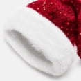 thumbnail image 4 of Sakuulaan Sequin Santa Hats for Adults, Double-Layer Faux Fur Christmas Party Hat, 6 Colors, One Size, 4 of 9