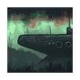 thumbnail image 1 of Submarine in Expressionism - Canvas, 1 of 10