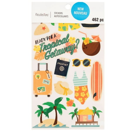 UPC: 0195158504316 | Tropical Vacation Stickers by Recollections™