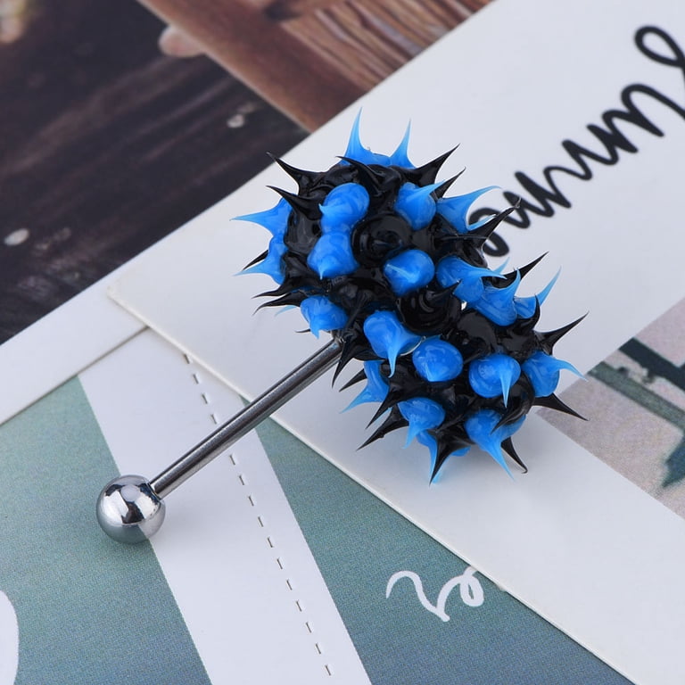 vibrating tongue rings for sale Black Titanium Lix Oral Vibrator Non-Pierced Double Ring Set main image 0