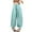 Blue, variant on Lenpel Girls' Summer Pants Baggy Elastic High Waisted Drawstring Lantern Trousers Lightweight Casual Pants with Pockets 5-16 Y