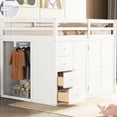 thumbnail image 2 of Loft Bed With Built-in Wardrobe Storage - Sleek Bedroom Furniture Stylish Units Space Enhancing, 2 of 7