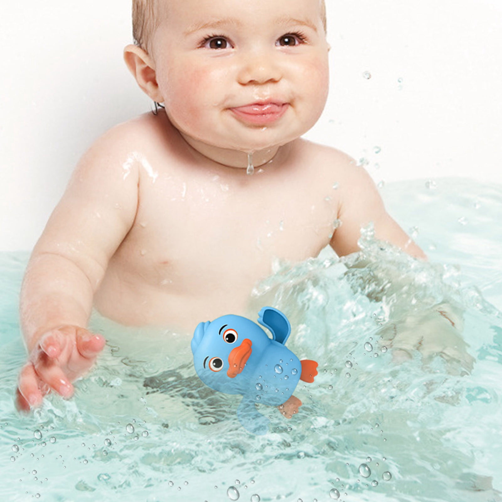  QISIWOLE Bath Toys Cute Swimming Bath Toys For Toddlers 1 3 Floating 