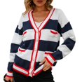 thumbnail image 3 of Vedolay Cardigans for Women Long Sleeve Button Down Solid Knit Sweaters B,XL, 3 of 5