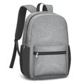 thumbnail image 2 of 17 Inch Lightweight Backpack,PVC Waterproof Oxford Fabric, Ergonomically Designed, with Large Capacity, Denim Cowboy Jean Style, 2 of 5