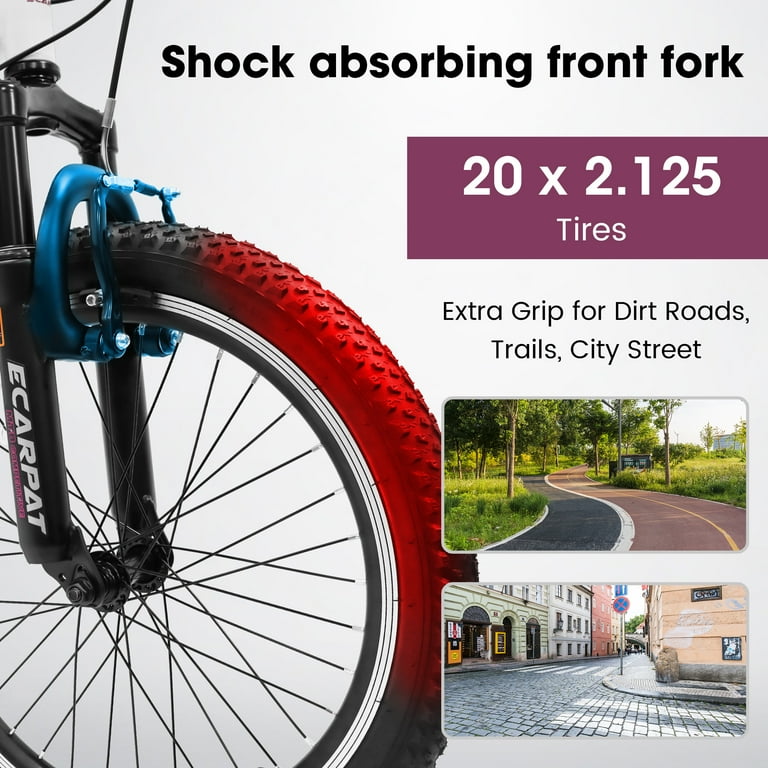 20 inch Kids Bike for Boys Girls Boys Bike with Gears 7 Speed White