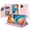 Rose Gold, variant on For TCL NXTPAPER 70 Pro Wallet ID Card Holder Case Cover - Hot Pink
