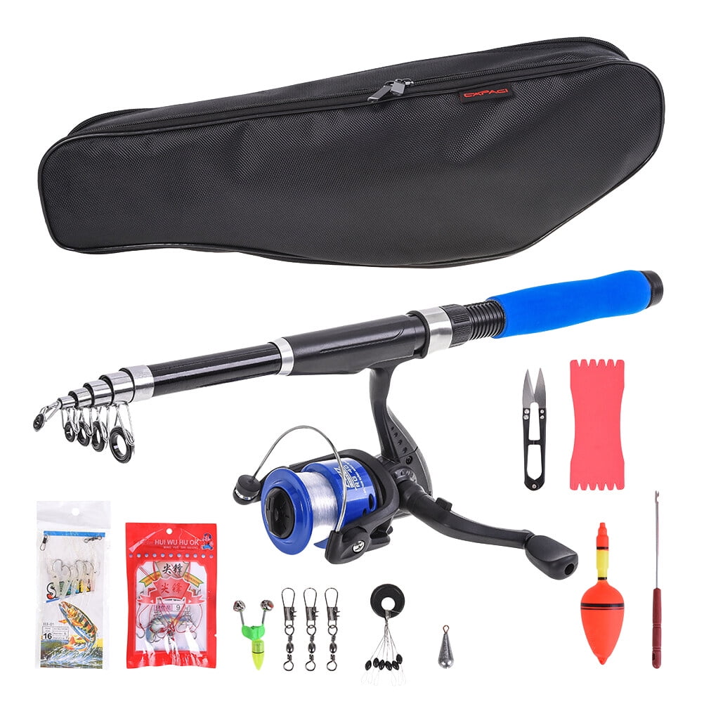 Fishing Rod and Reel Combo, Carbon Fiber Telescopic Fishing Pole with