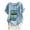 Blue, variant on Oversized Tshirt Women Casual Boho Fish Print Loose Blouse Short Sleeve Shirt Button Top Oversized Tee(Green,XL)