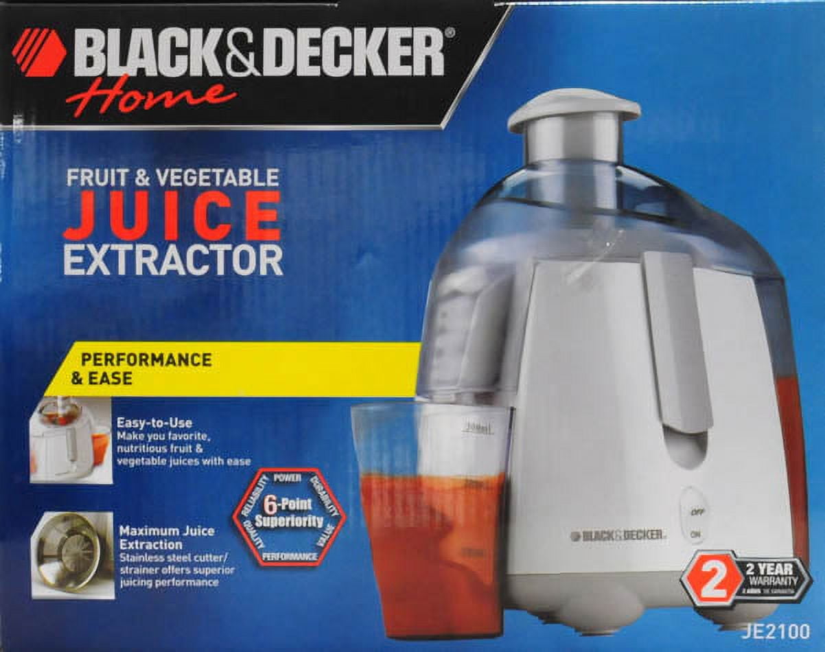 Black & Decker Juice Extractor Juicer Model JE2100
