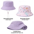 thumbnail image 5 of BOBOGOJP Baby Sun Hat Kids Summer Sun Protection Toddler Bucket Hat Wide Brim Adjustable Beach Hats for Boys Girls Age 0-6 Years, 5 of 6
